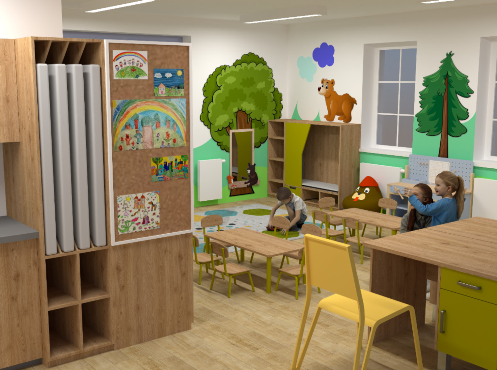 MAM Prostor Králův dvůr u Berouna hlídají dětem